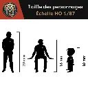 Pêcheur dans Bateau - Preiser 28052 - HO 1/87 - 2