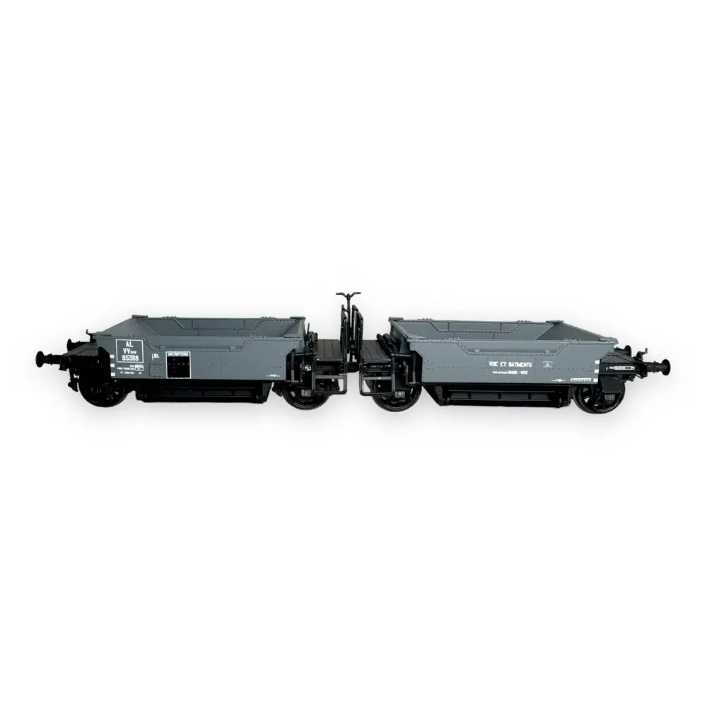 Couplage de Wagons à Ballast VVsuw 953118 - R37 43100 - HO 1/87 - AL - EP II - 3