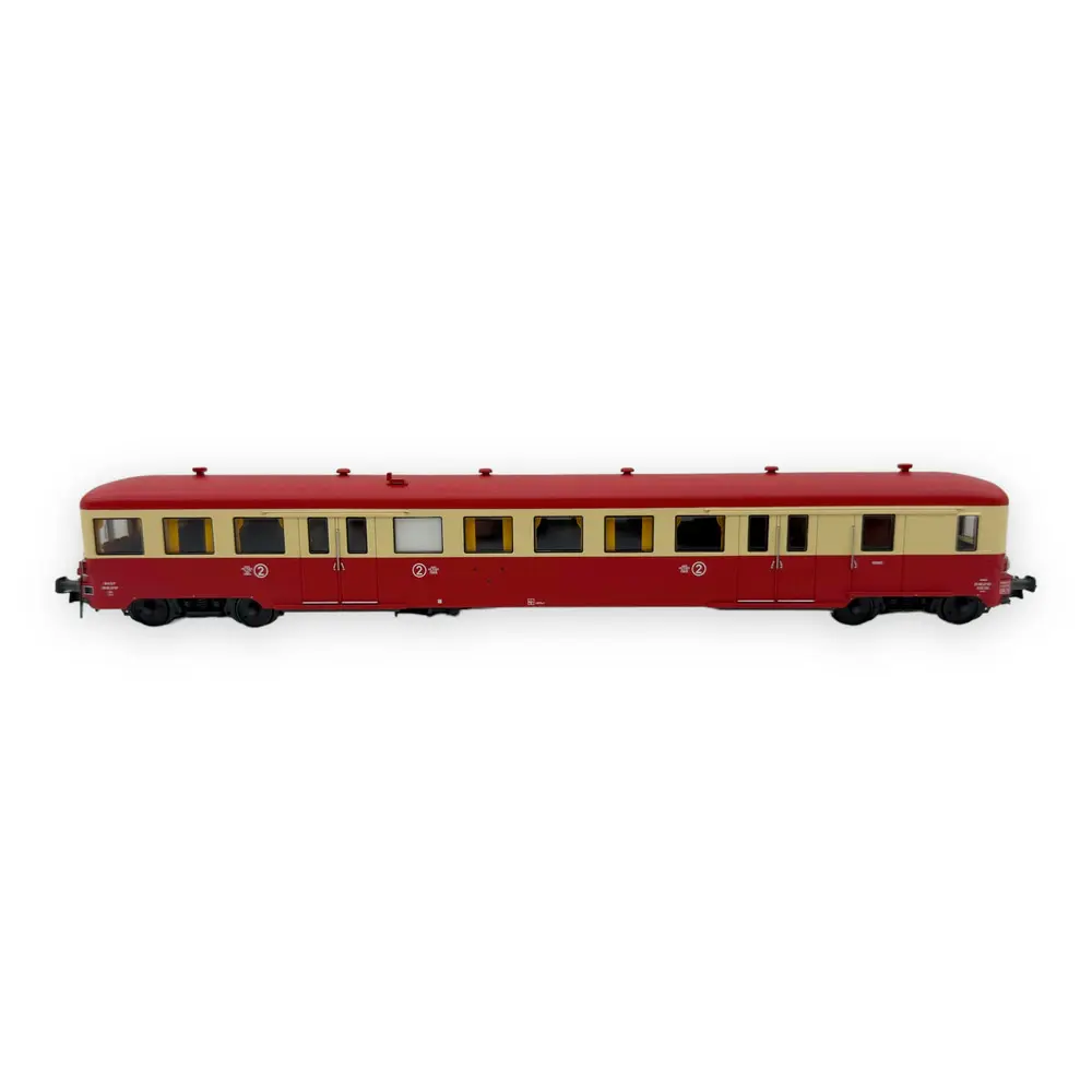Remorque renforcée d'autorail ZR BD 27107 - R37 HO41258 - HO 1/87 - SNCF - IV - Analogique - 2R - 3