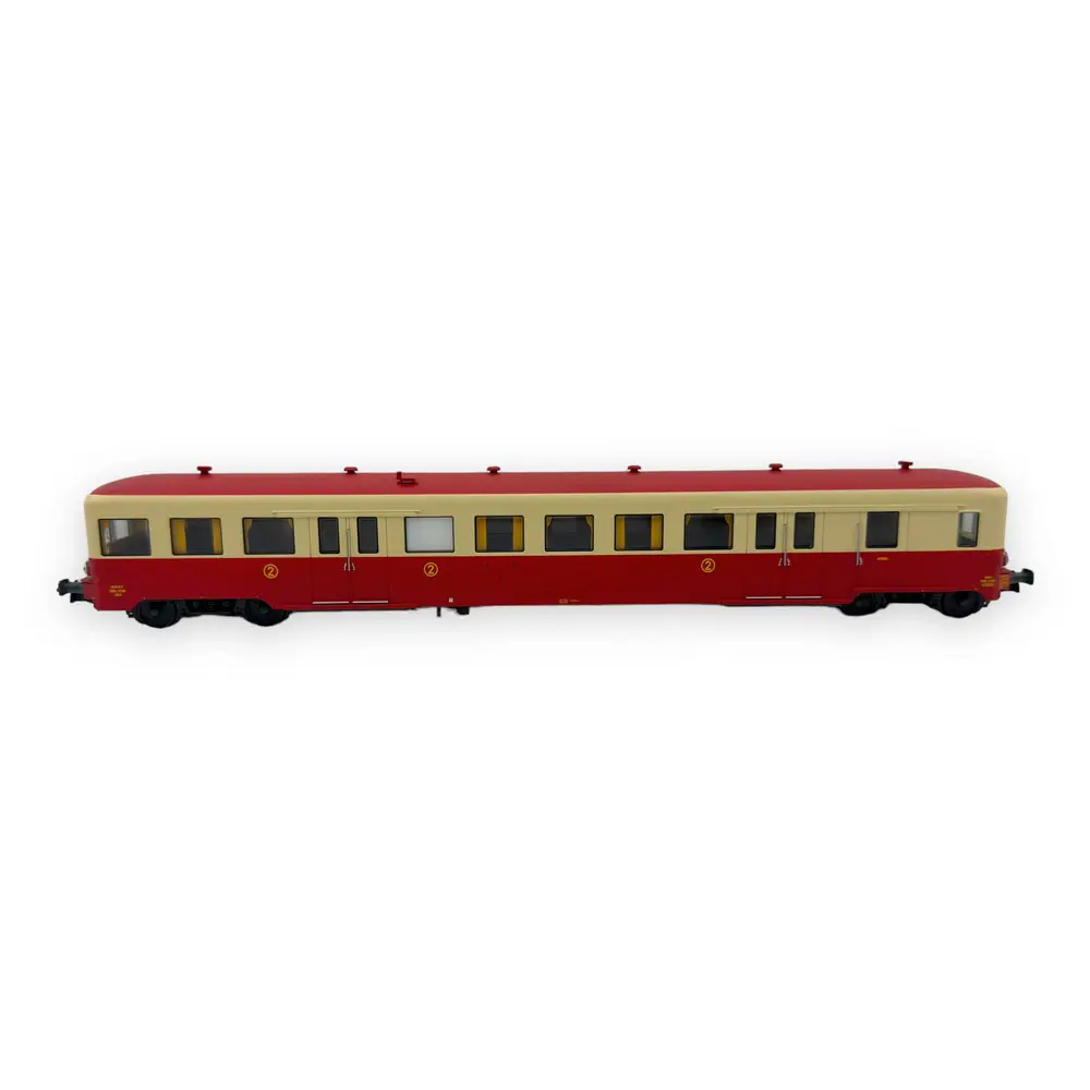 Remorque renforcée d'autorail ZR BD 27135 - R37 HO41264 - HO 1/87 - SNCF - IV - Analogique - 2R - 3