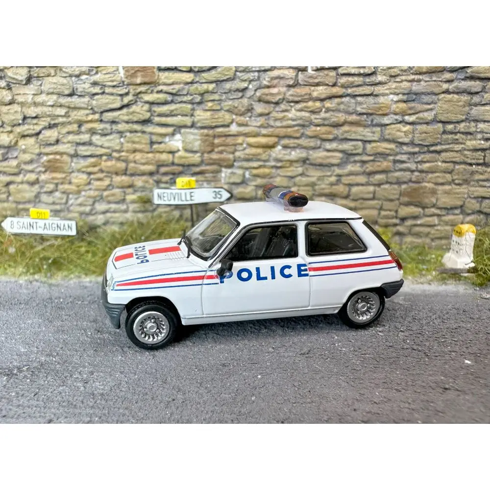 Voiture Renault R5 Alpine Turbo - REE MODELES CB167 - HO 1/87 - POLICE - 3