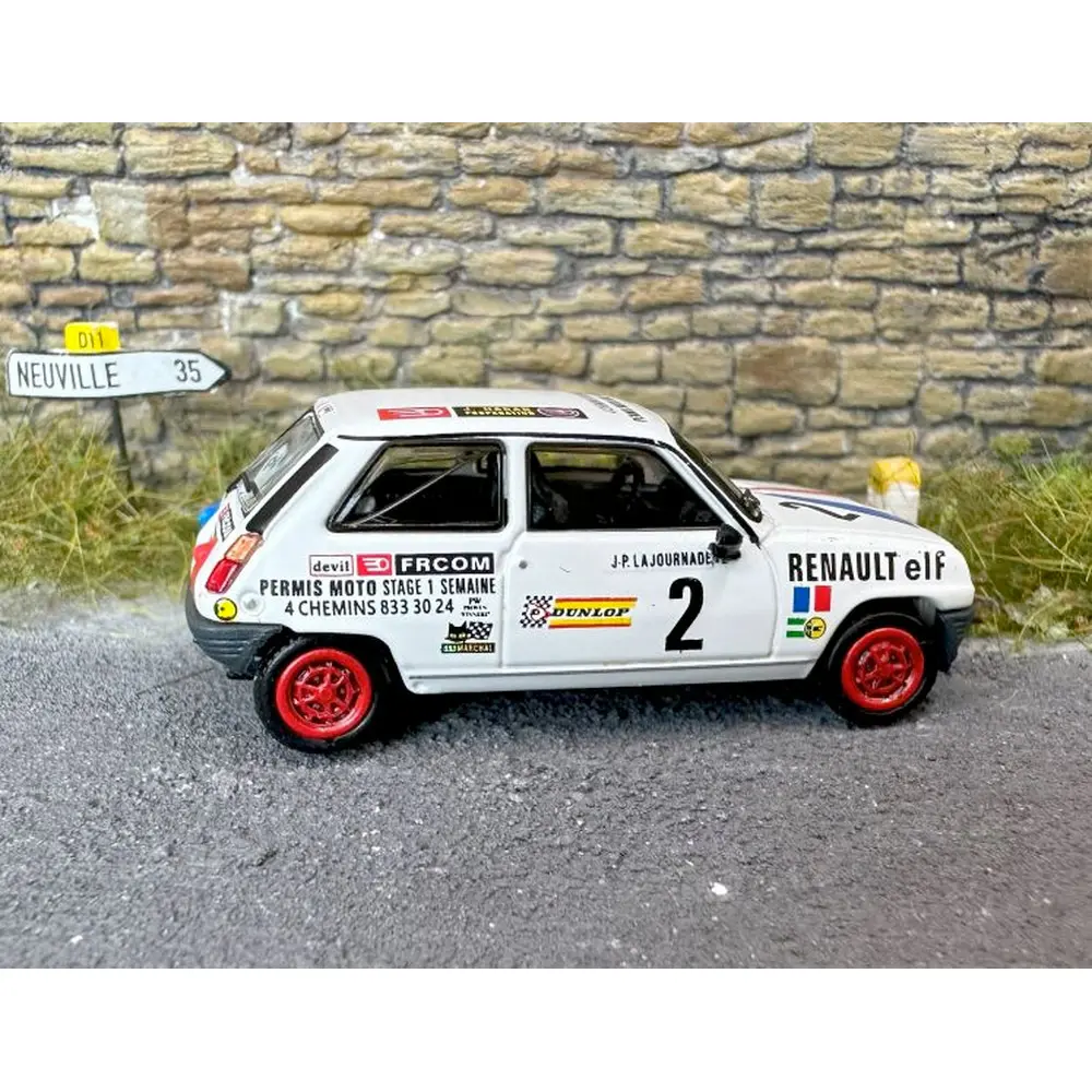 Voiture Renault R5 Alpine Turbo Coupé - REE MODELES - HO 1/87 - SPORT JP. LAJOURNADE - 4