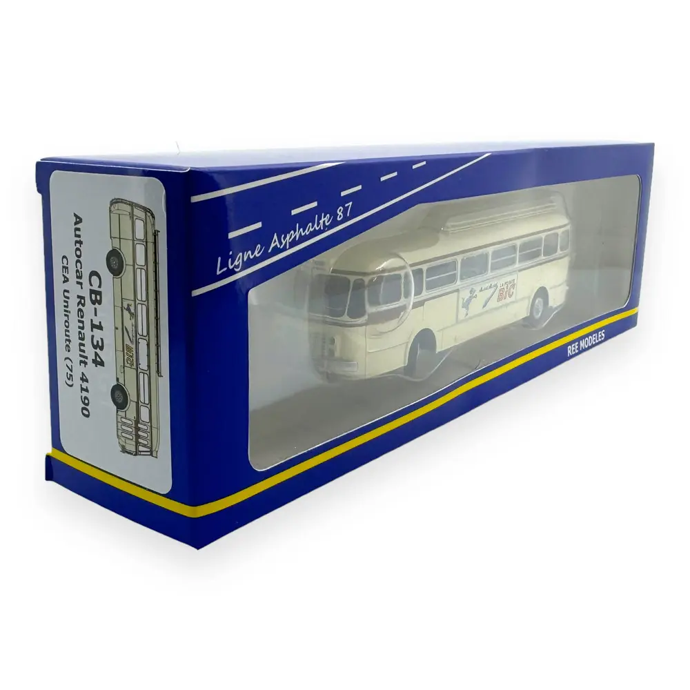 Autocar Renault R4190 Crème/marron 59 - REE MODELES CB134 - HO 1/87 - 5