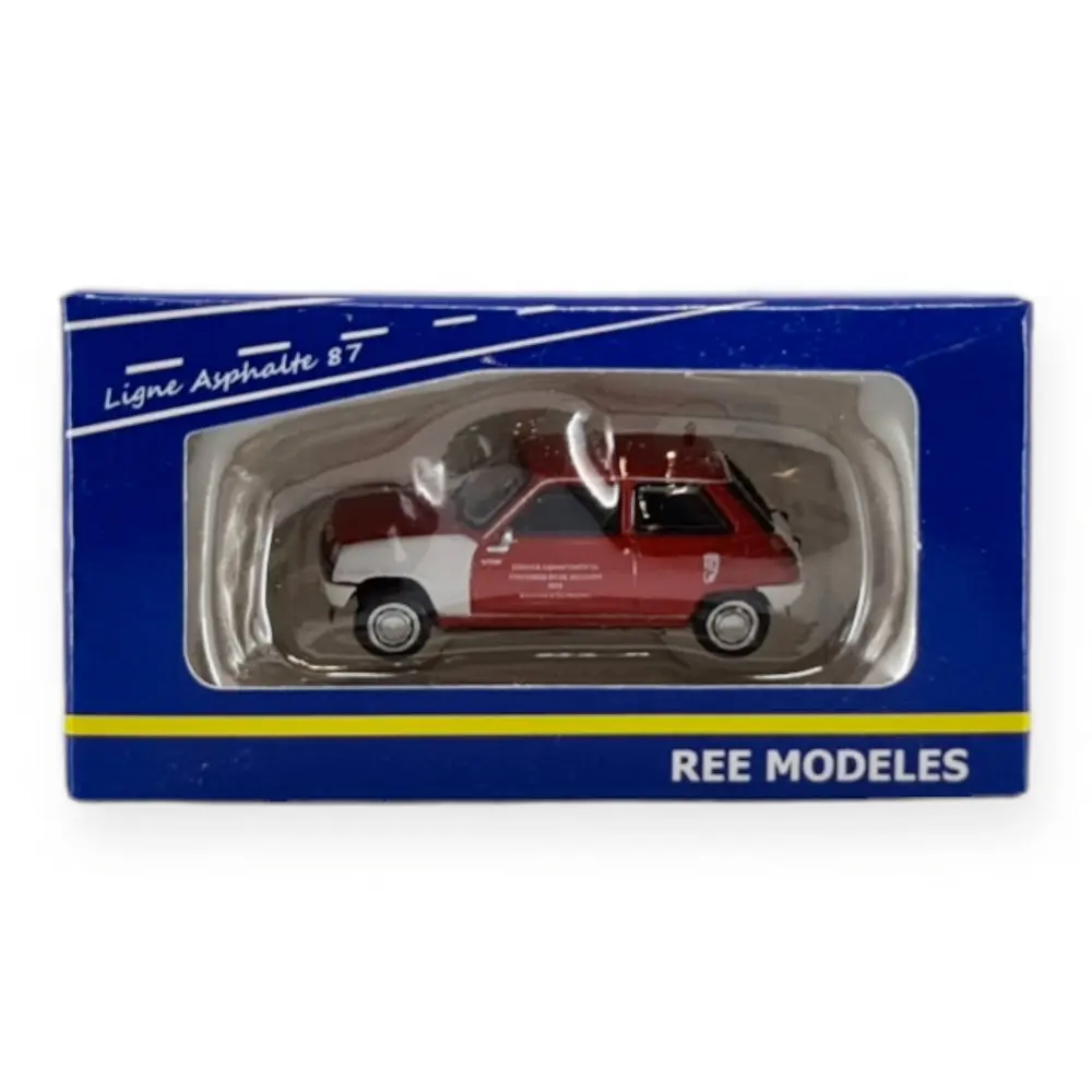  Voiture Renault R5 TL 1972 MEDECIN-POMPIER - REE MODELES CB 145 - HO 1/87 - 3