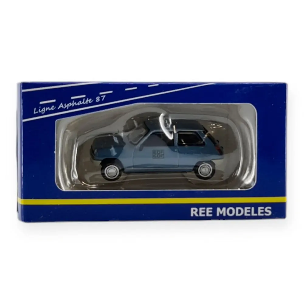  Voiture Renault 5 TL 1972 Bleu ciel EDF - REE MODELES CB 147 - HO 1/87 - 3