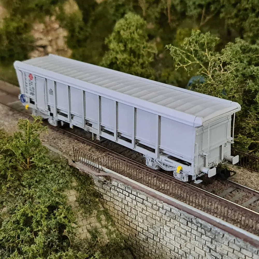 Wagon tombereau Tams gris  "ERMEWA" REE MODELES WBSE011 - SNCF - HO 1/87 - 5