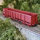 Wagon tombereau FAS rouge 606 "E 74" REE MODELES WBSE013 - SNCF - HO 1/87 - 5