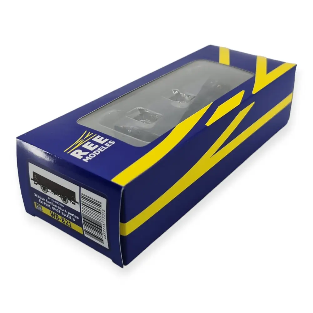 Wagons tombereau 4 portes ex-PLM, SNCF, REE Modèles WB-821, HO 1/87e - 3