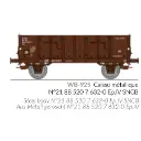 Wagon tombereau Ludwigshafen caisse métallique N°21 88 520 7 632-0 - Ree Modèles WB925 - HO 1/87 - SNCB - Ep IV - 2R - 2