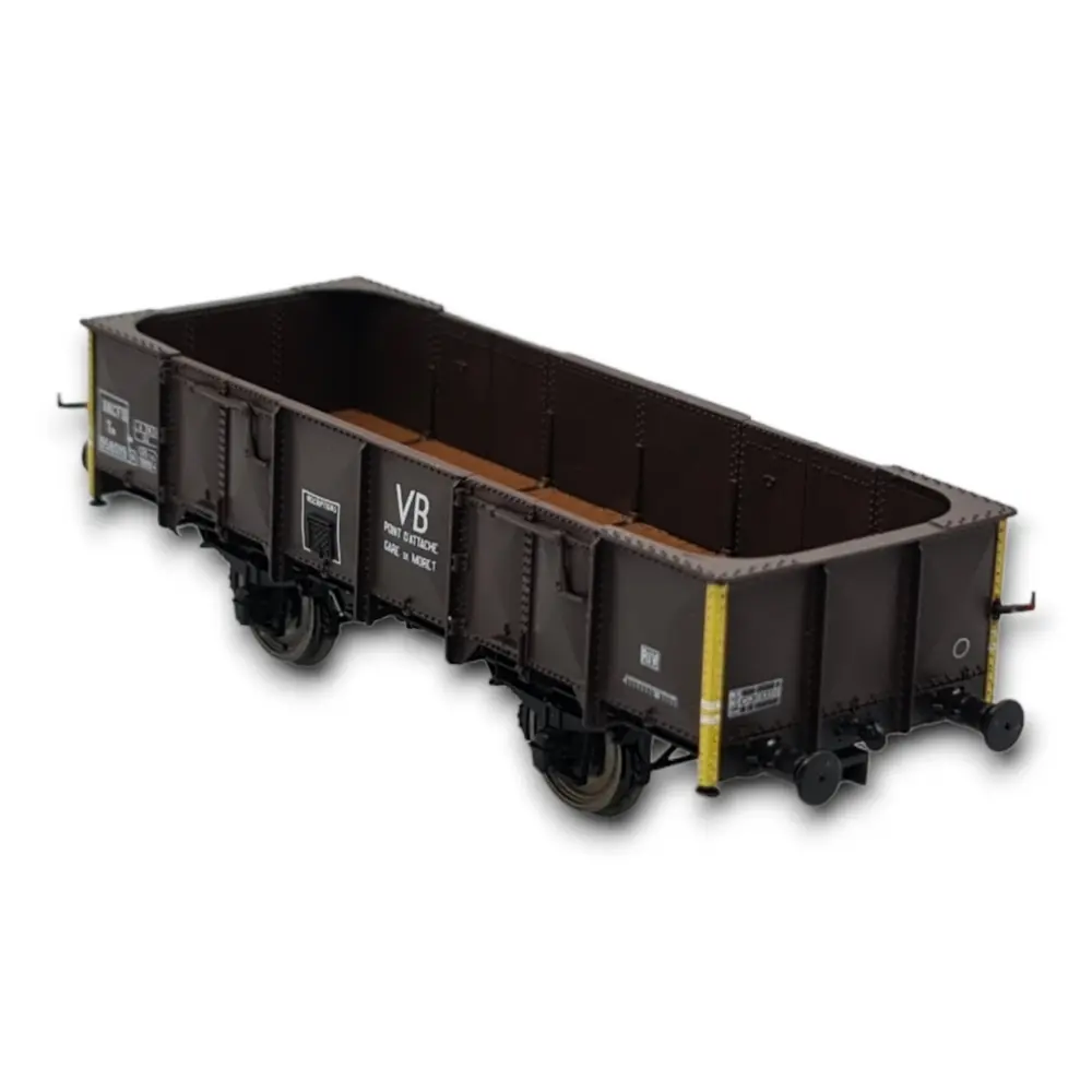 Wagons tombereau 4 portes ex-PLM, SNCF, REE Modèles WB-823, HO 1/87e - 2