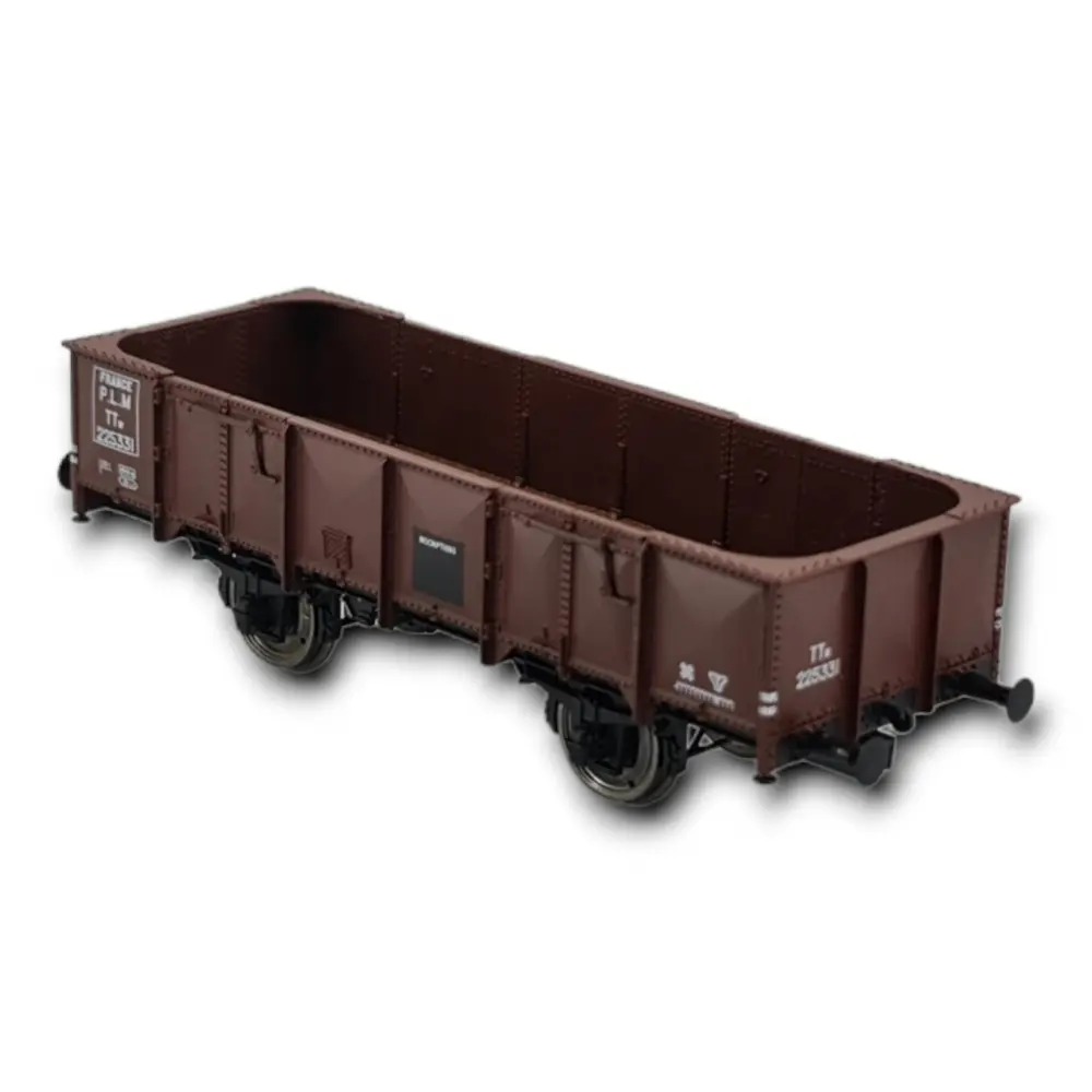 Wagon tombereau de la PLM à 4 portes, tôle rouge sidéros, REE Modèles WB-815, HO 1/87e - 2