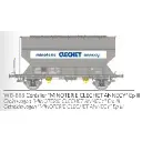 Wagon céréalier FAUVET-GIREL « MINOTERIE CLECHET ANNECY » - Ree Modèles WB888 - HO 1/87 - SNCF - Ep III - 2R - 2