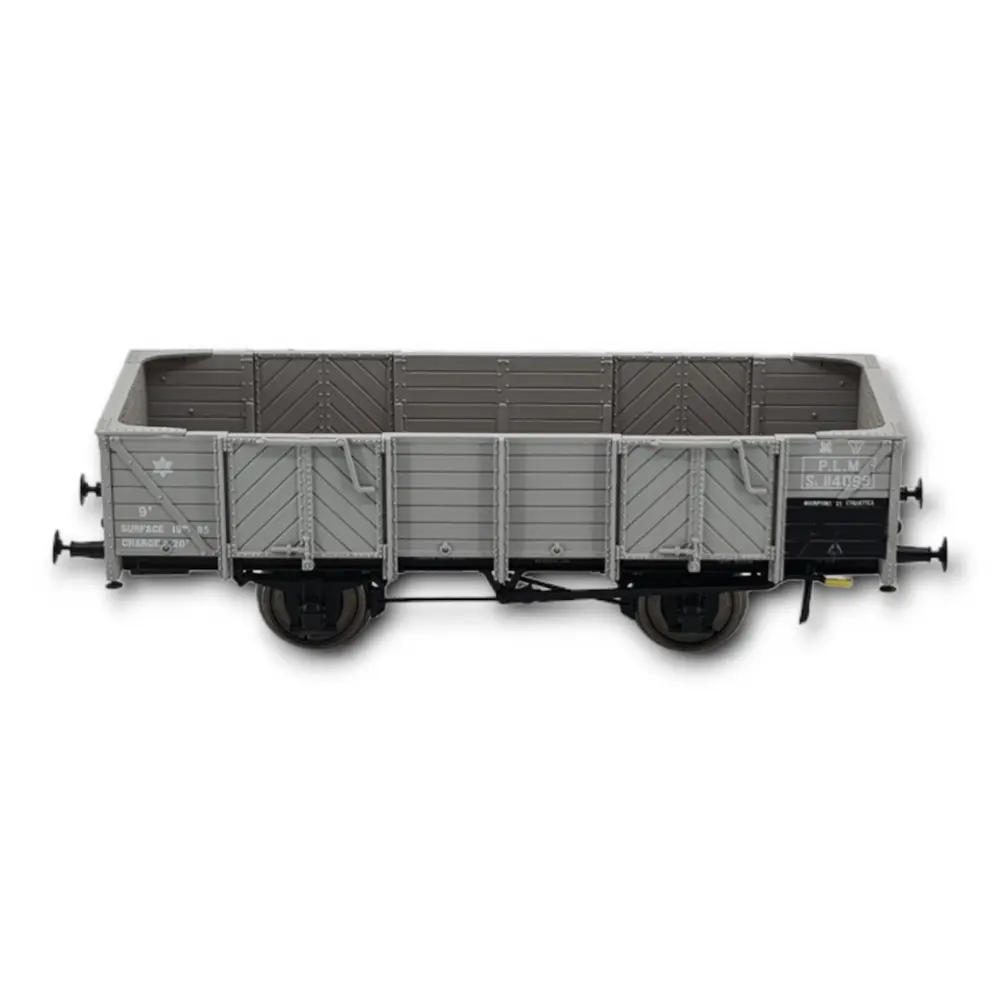 Wagon tombereau de la PLM avec 4 portes en bois gris, REE Modèles WB810 - HO 1/87e - 4