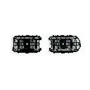 Set de deux bogies Y 16 B2 - Noir - REE Modèles XB111CD01 - 3