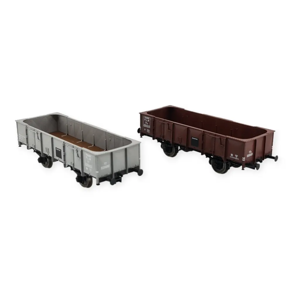 Wagons tombereau 4 portes de la PLM TTw 225553 et TT 225692, REE Modèles WB-817, HO 1/87e - 2