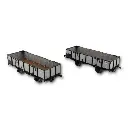 Wagons tombereau de la PLM en acier avec 4 portes, REE Modèles WB-812, HO 1/87e - 2