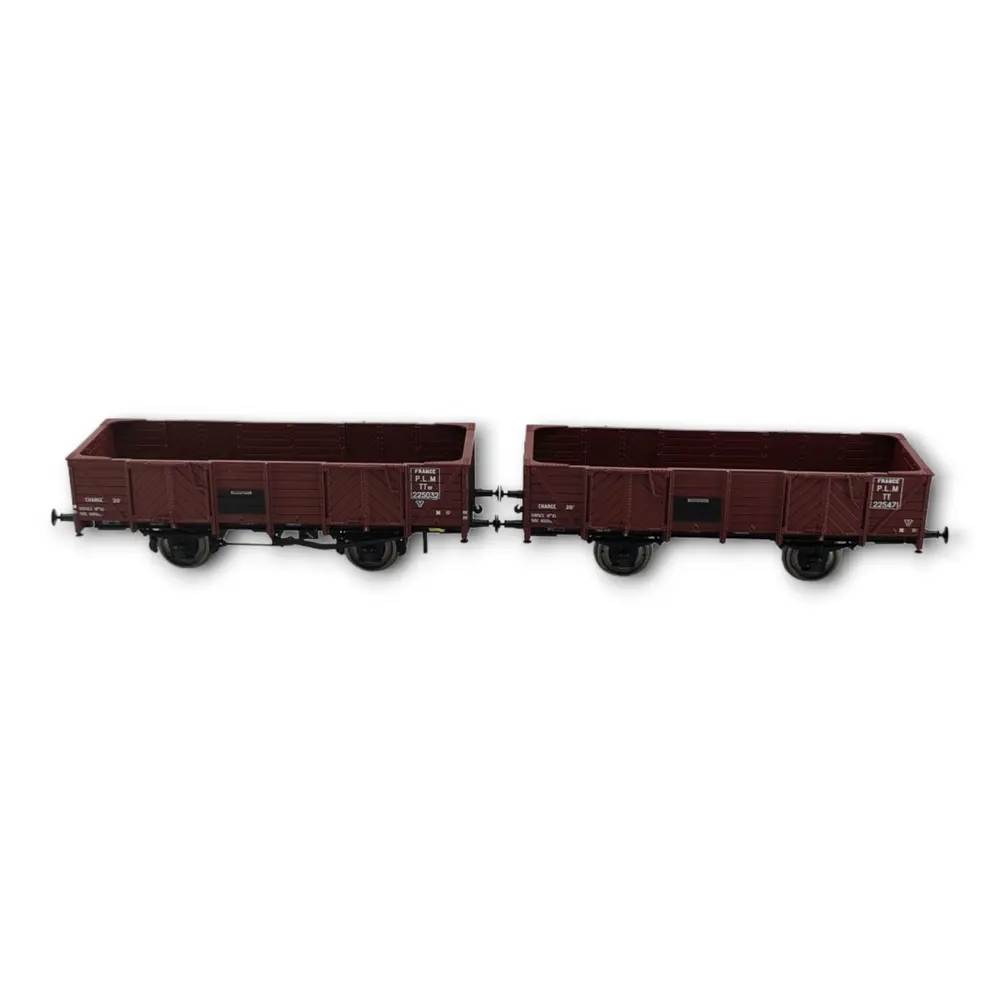 Wagons tombereau de la PLM en acier avec 4 portes, REE Modèles WB-814, HO 1/87e - 3