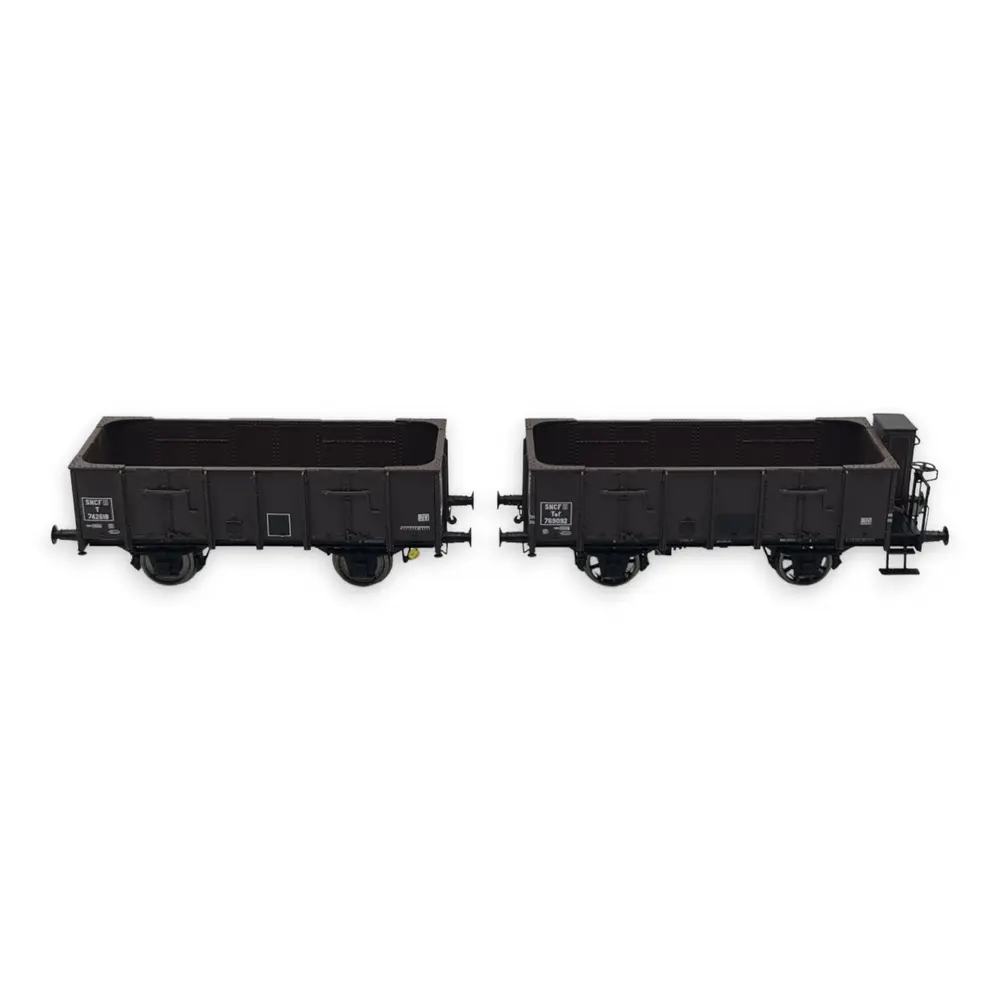 Pack 2 wagons tombereaux OCEM 19 REE Modèles WB832 - HO 1/87 - 3