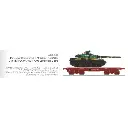 Wagon porte-char SSym46 + char amx-30 "La Marne" 1DB 1RC - Ree Modèles WBA037 - HO 1/87 - SNCF - Ep IV - 2R - 2