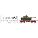 Wagon porte-char SSym46 + char amx-30 "Colmar" 1DB 1RC - Ree Modèles WBA038 - HO 1/87 - SNCF - Ep IV - 2R - 2