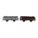 Wagons tombereau 4 portes de la PLM TTw 225553 et TT 225692, REE Modèles WB-817, HO 1/87e - 3