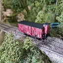 Wagon COUVERT OCEM 19 guérite "PLM" REE MODELES WB686 - SNCF - HO 1/87 - EP II - 4