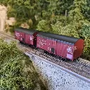 Set 2 Wagons ISOTHERME Ex-primeur rouge sideros REE MODELES WB763 - PLM HO 1/87 - 5