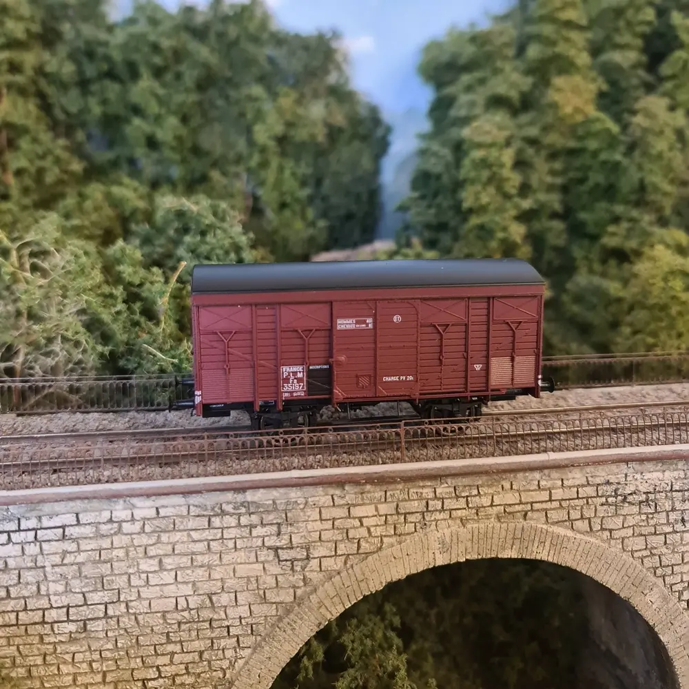 Wagon ex-couvert primeur 20T PLM REE Modèles WB736 - HO 1/87 - EP II - 3