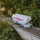 Wagon céréalier ALGECO gris - REE MODELES WB728 SNCF HO 1/87 - EP IV - 5