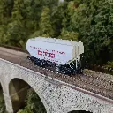 Wagon céréalier CTC gris, châssis noir - REE MODELES WB724 SNCF HO 1/87 - EP III - 5