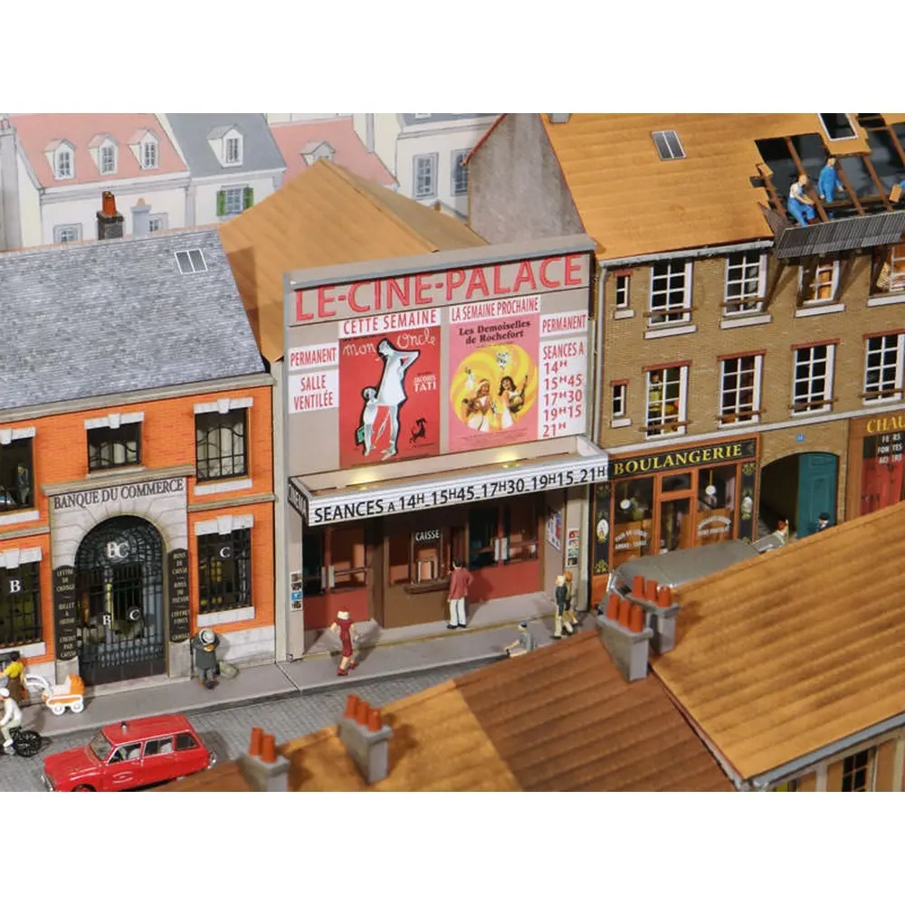 Immeuble droit (Le-Ciné-Palace) - Régions et Compagnies VIL002 - HO 1/87  - 3