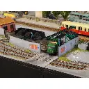 Murs en parpaings (avec et sans affiches) - Régions et Compagnies VIL027 - HO 1/87  - 3