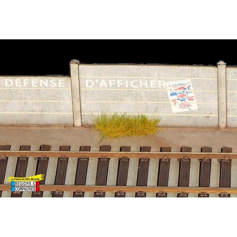 Clôtures en ciment préfabriqué - Régions et Compagnies VIL048 - HO 1/87  - 2