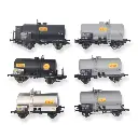 Set de 6 wagons citernes OCEM SHELL - Ree Modèles WB-722 - HO 1/87 - SNCF - Ep III - 3