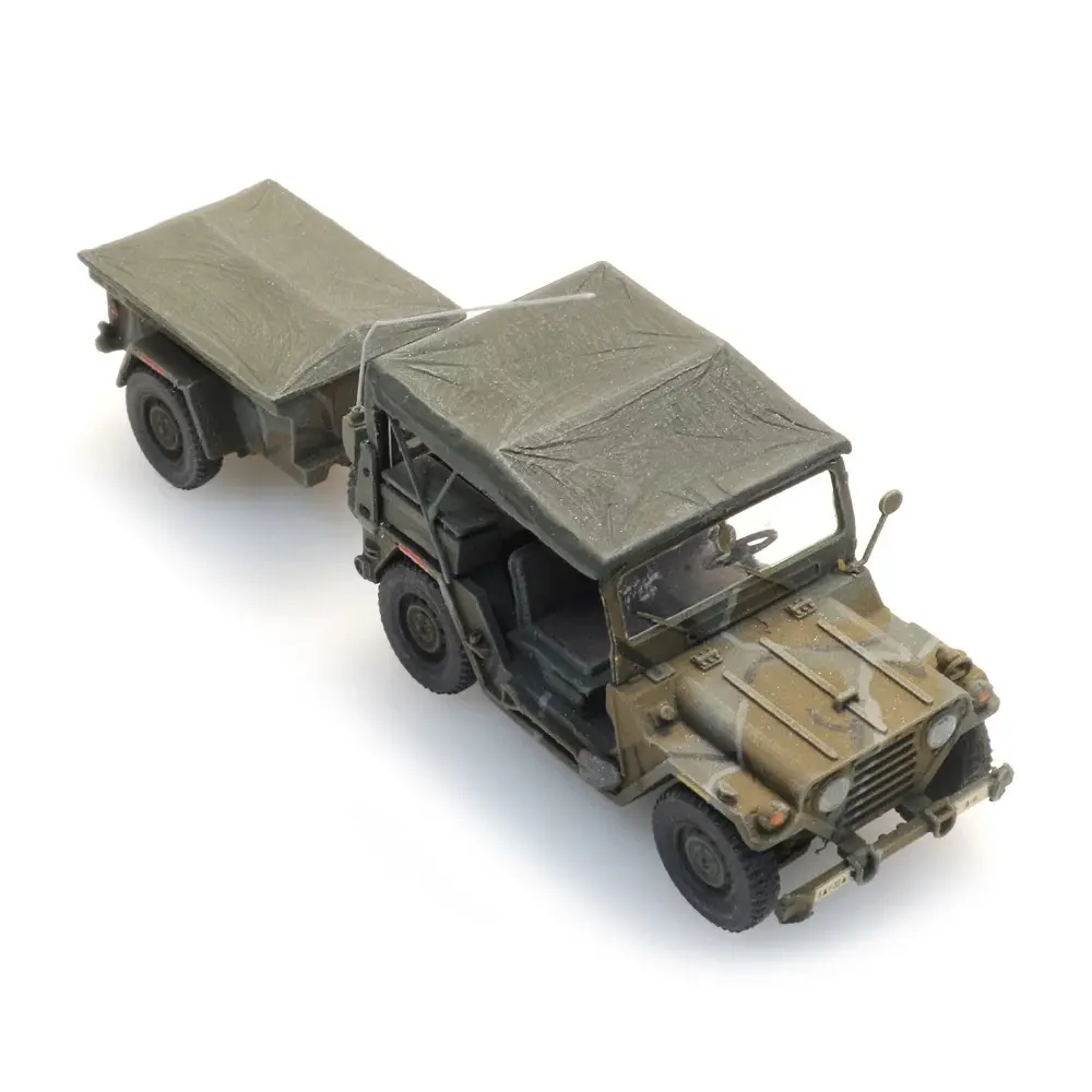 Jeep US M151 avec remorque M416 - Artitec 6870568 - HO 1/87 - 2