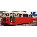 Autorail De Dion type ND Vivarais-Lozère N°201, 2 phares, sans aérateurs, rouge/gris perle - Ree Modèles VM053 - HOe/HOm 1/87 - CFD - Ep III - Analogique - 2R - 3