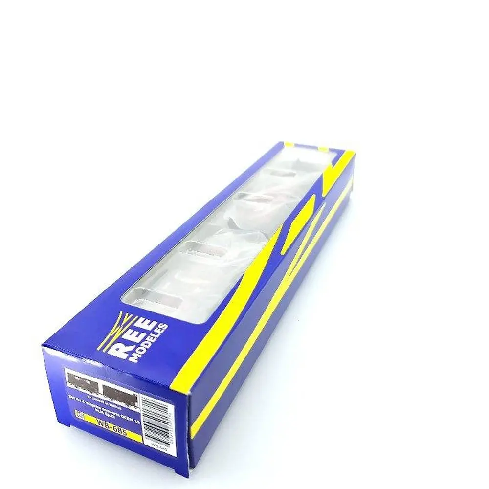 Set 2 wagons Couvert OCEM 19 REE Modèles WB685 - HO 1/87 - SNCF - EP II - 5