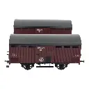 Set 2 Wagons primeurs 10T rouge sideros REE MODELES WB757 - PLM HO 1/87 - EP II - 2