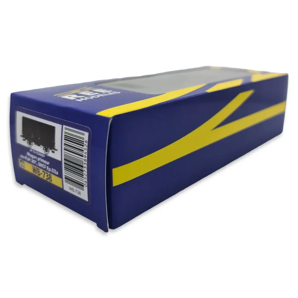 Wagon ex-couvert primeur 20T PLM REE Modèles WB738 - HO 1/87 - SNCF - EP III - 4