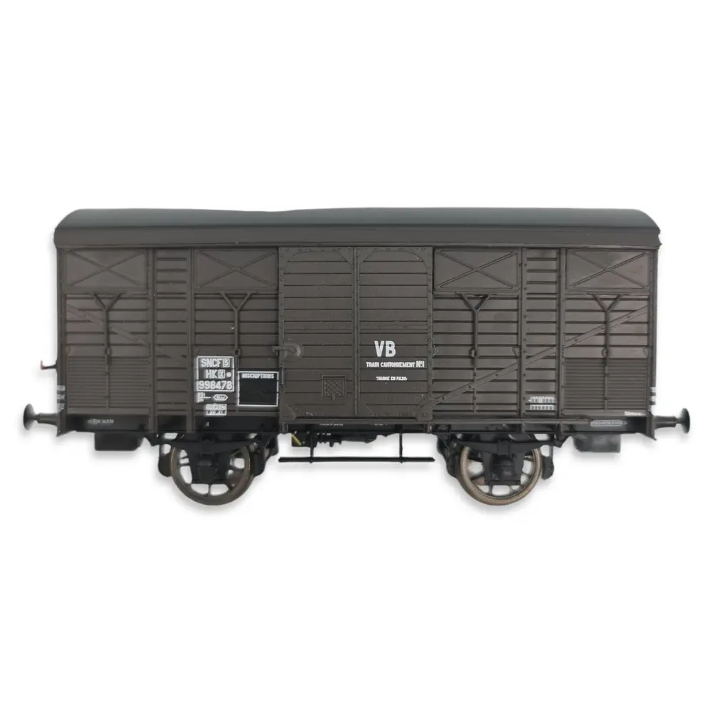 Wagon ex-couvert primeur 20T PLM "VB" REE Modèles WB741 - HO 1/87 - SNCF - EP III - 3