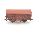 Wagon COUVERT OCEM 19 marron clair REE MODELES WB693 - SNCF - HO 1/87 - EP IV - 2