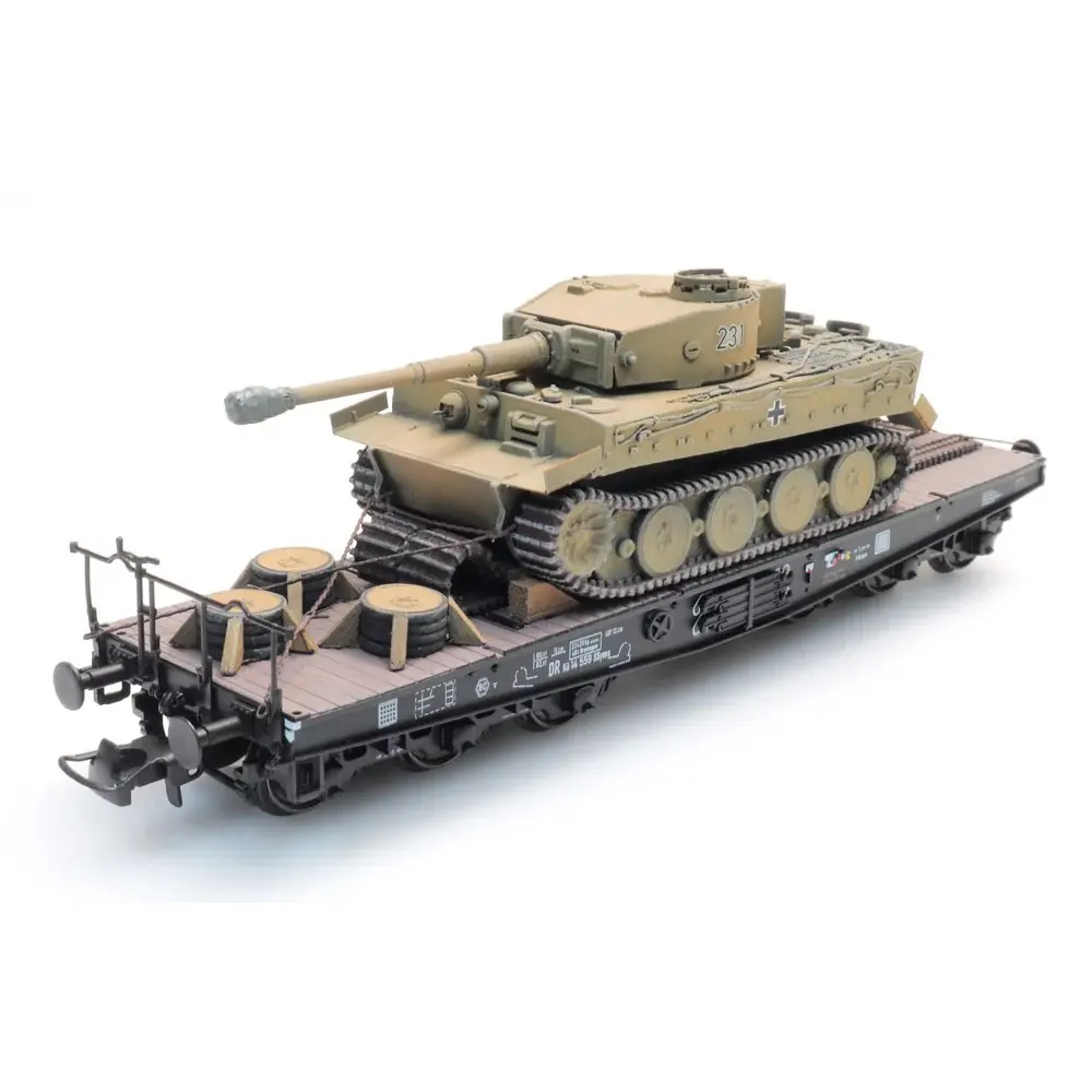 Tigre I gelb Eisenbahntransport - Artitec 6870402 - HO 1/87 - 6