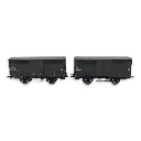 Set 2 Wagons primeurs ex-10T Type 2 & 3 REE Modèles WB743 - HO 1/87 - PLM - EP III - 2