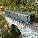 Voiture Métallisée Ex-PLM - REE Modèles VB460 - Vert 301 - HO 1/87 - SNCF - EP.III - 5