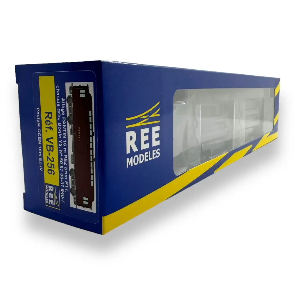 Voiture postale OCEM ALLEGE Pantin 16m REE Modeles VB256 - HO : 1/87 - SNCF - EP IV - 4