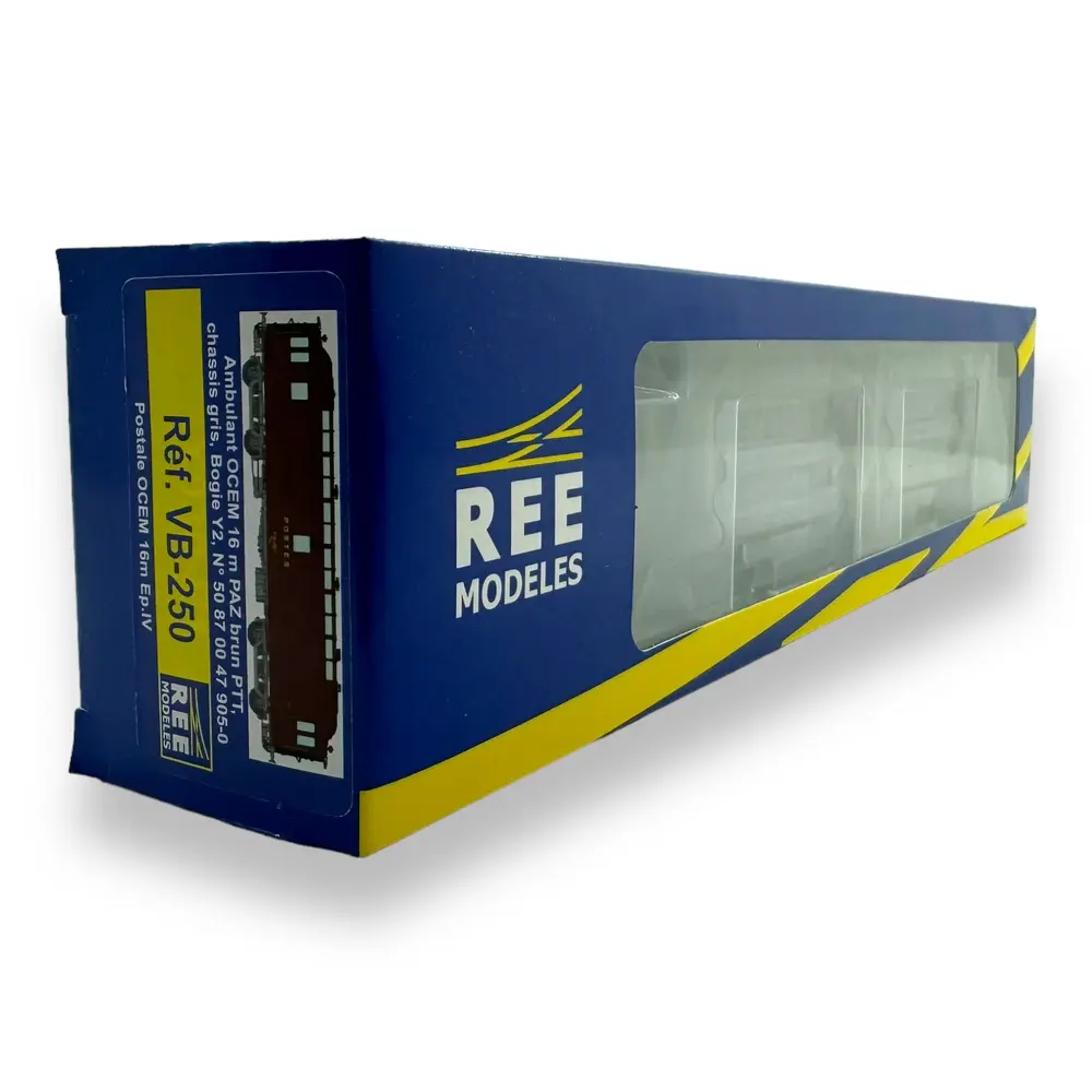 Voiture postale OCEM REE Modeles VB250 - HO : 1/87 - SNCF - EP IV - 4