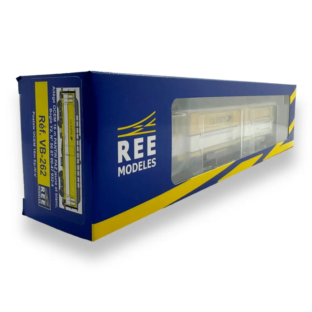 Voiture postale OCEM Allege Pantin REE MODELES VB262 - HO 1/87 - SNCF - EP IV-V - 4