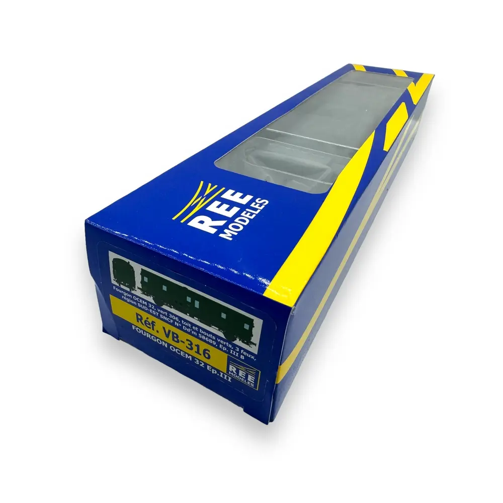 Fourgon OCEM 32 - Ree Modèles VB-316 - HO 1/87 - SNCF - Ep III - 2R - 4