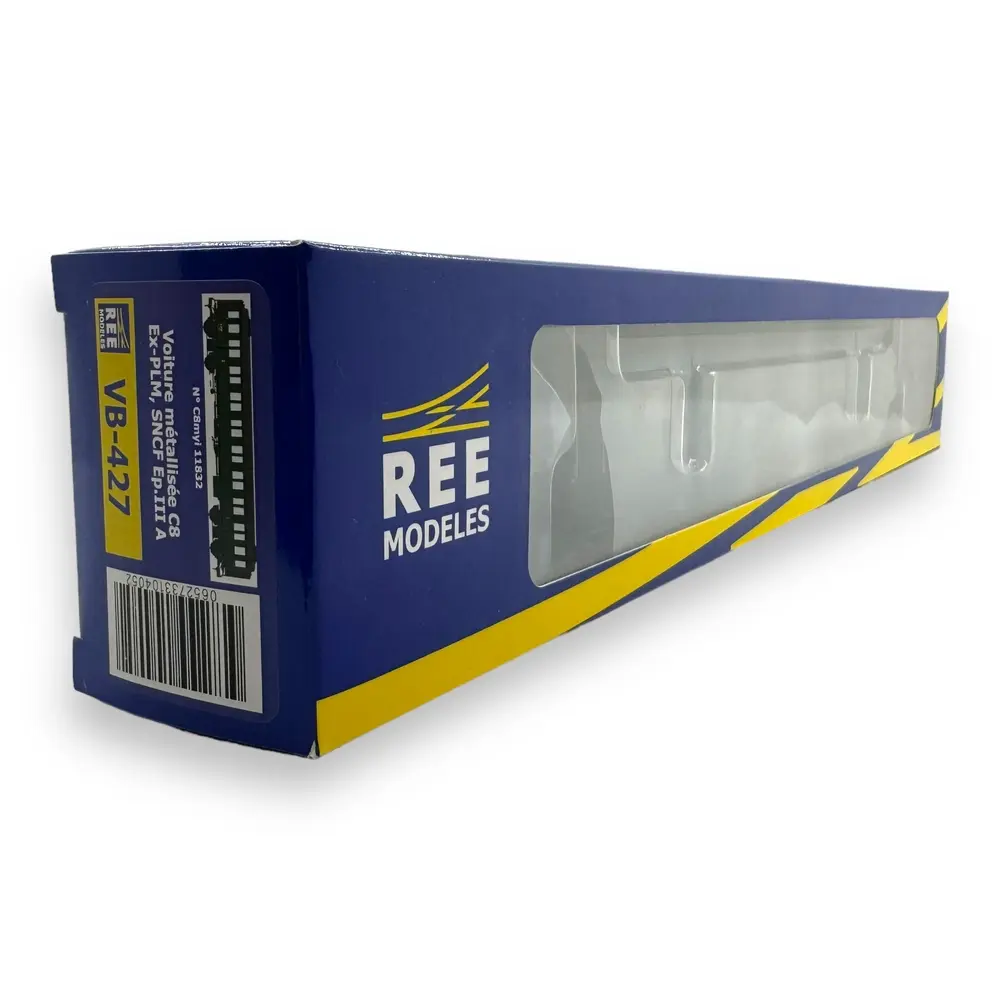 Voiture Voyageur C8 Ex-PLM série 2 REE MODELES VB427 SNCF - HO 1/87 - EP III A - 4