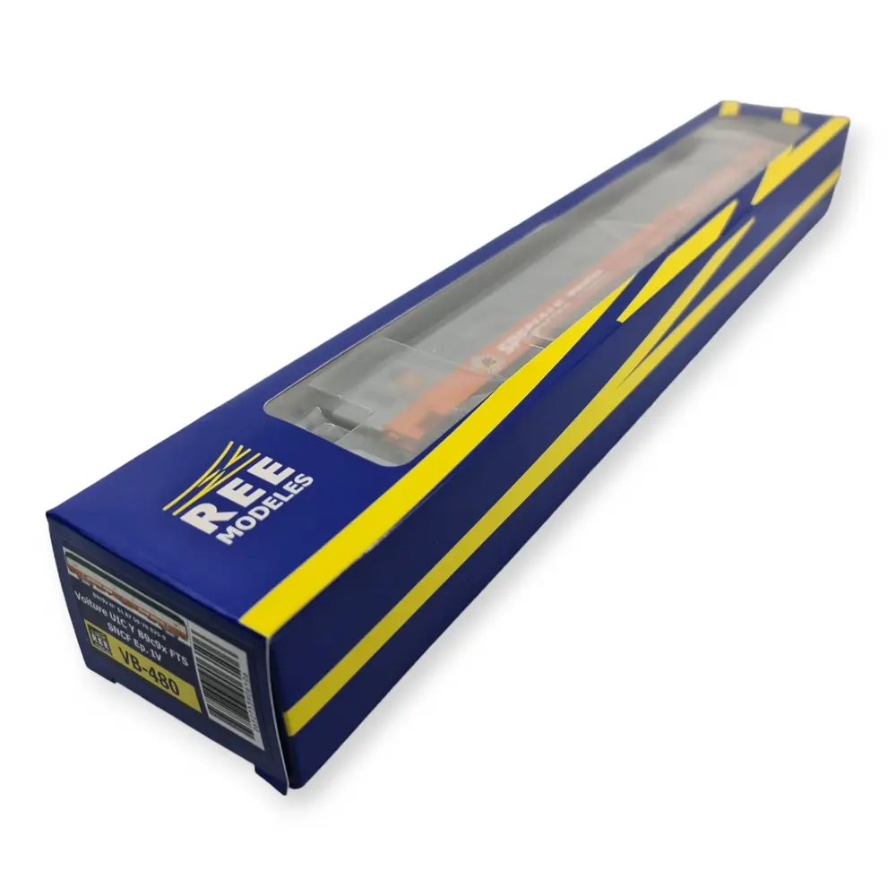Voiture couchette UIC B9c9x "Train Spécial FTS" - Ree Modèles VB-480 - HO 1/87 - SNCF - Ep IV - 2R - 4